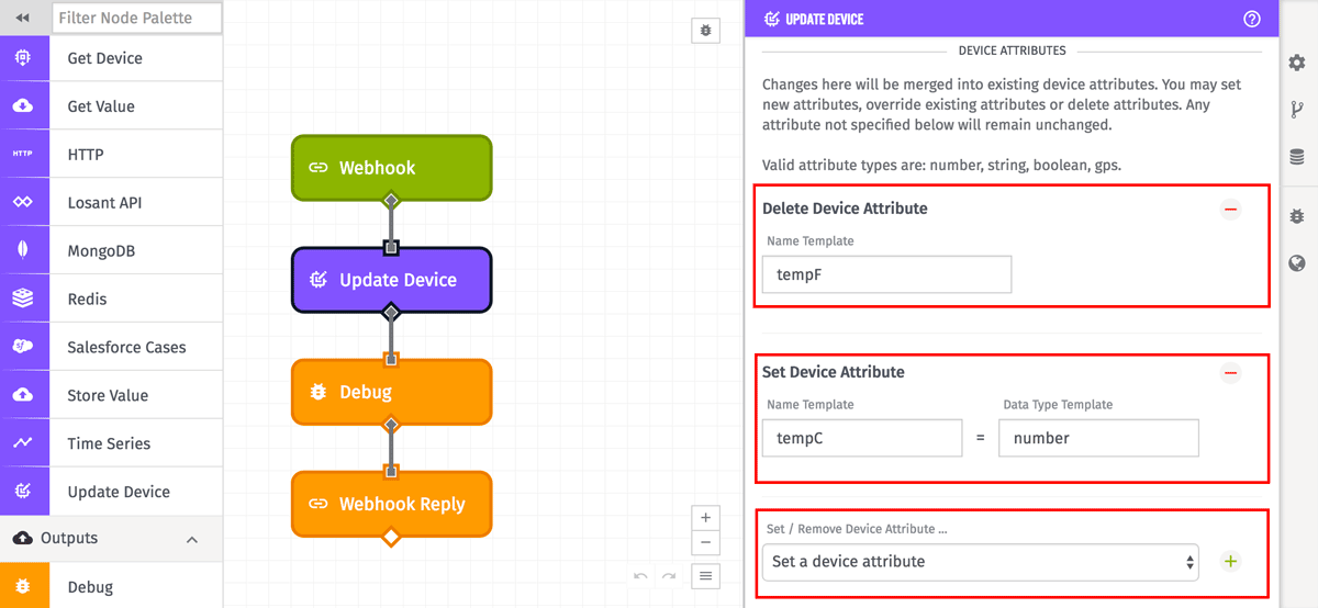 Device: Update Node Attribute Configuration Device: Update Node Attribute Configuration