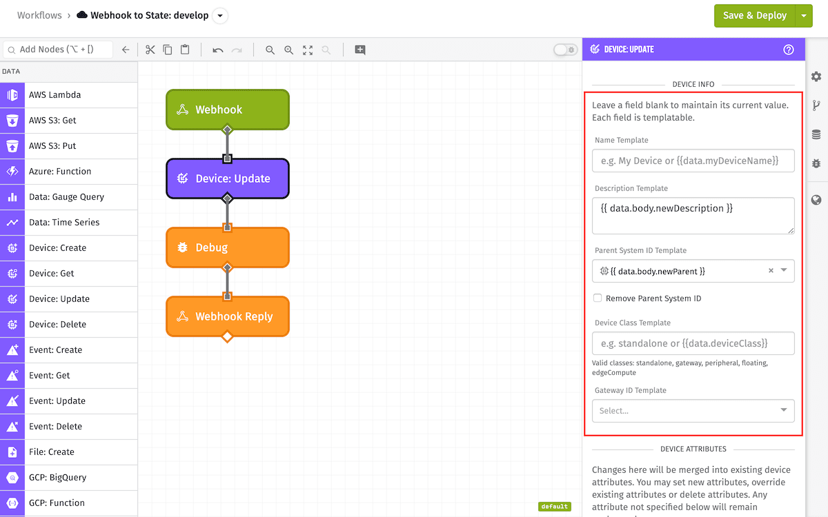 Device: Update Node Individual Fields Device: Update Node Individual Fields