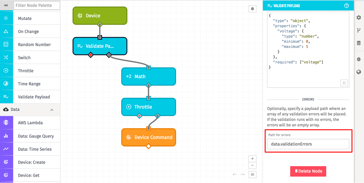 Validate Payload Errors