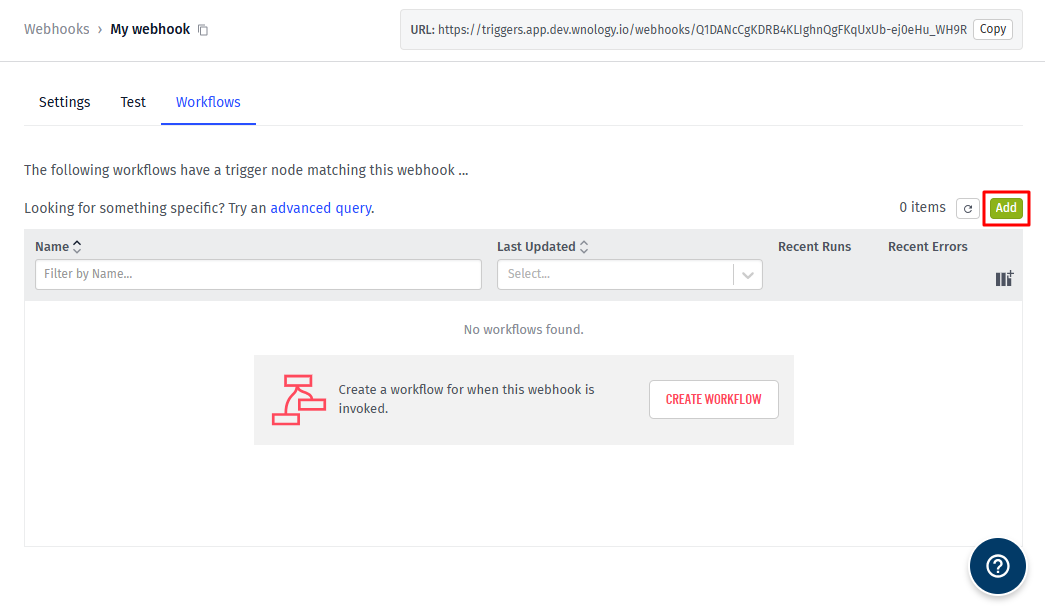 Webhooks Workflow List Webhooks Workflow List