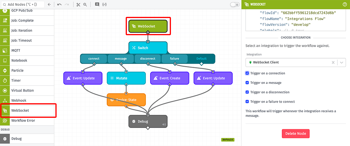 WebSocket Trigger WebSocket Trigger