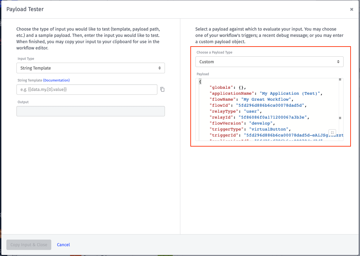 Custom Payload Type Custom Payload Type