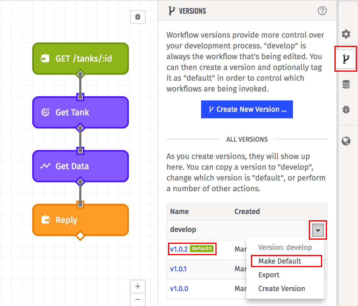 Workflow Default Version Workflow Default Version