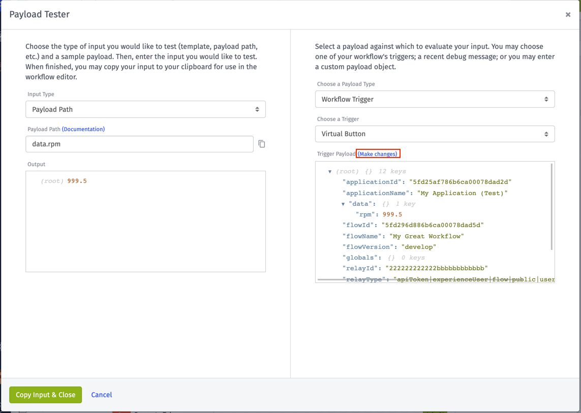 Custom Payload Make Changes Custom Payload Make Changes