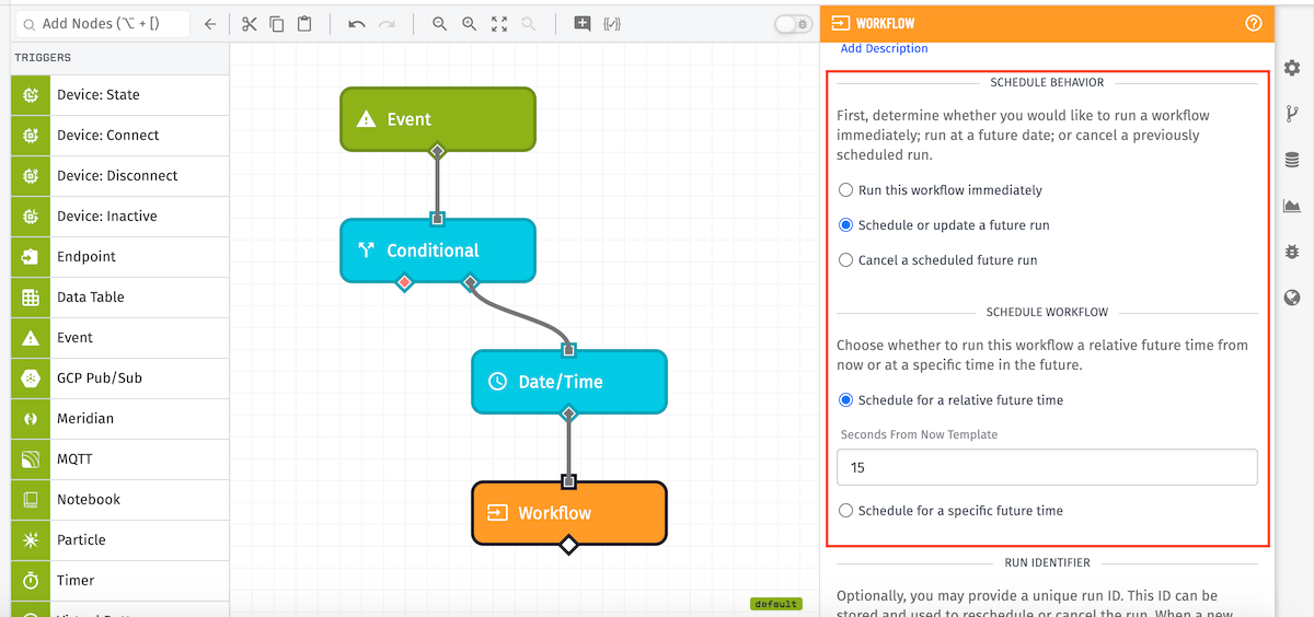 Workflow Trigger Node Example Workflow Trigger Node Example
