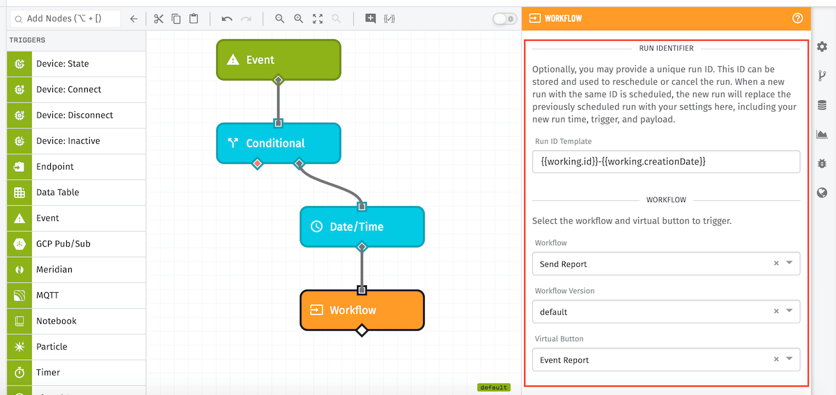 Workflow Trigger Node Example Workflow Trigger Node Example